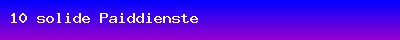10 solide Paiddienste