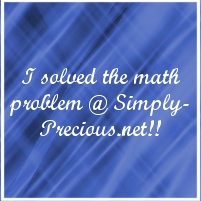 I solved the math problem